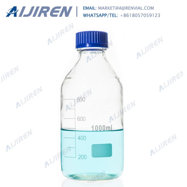 Glass Sample VialExperiment blue screw cap 1000ml media bottle Water